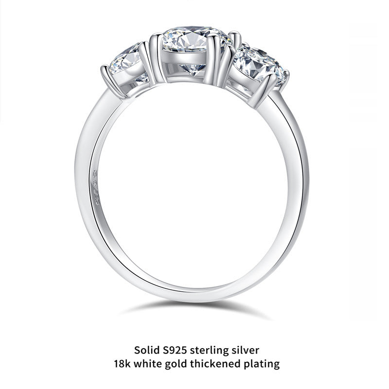 Moissanite Silver Ring - Kaldas Online Shopping