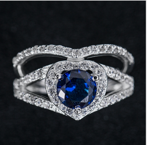 Heart-shaped Diamond Ring - Kaldas Online Shopping