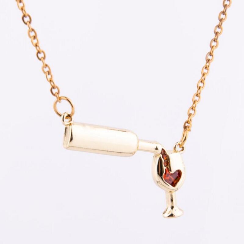 Wine Bottle Cup Necklace - Kaldas Online Shopping