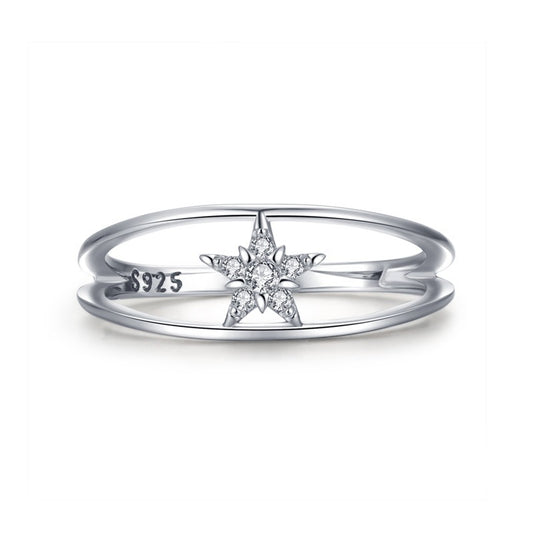 Sterling Silver Star-shape Ring