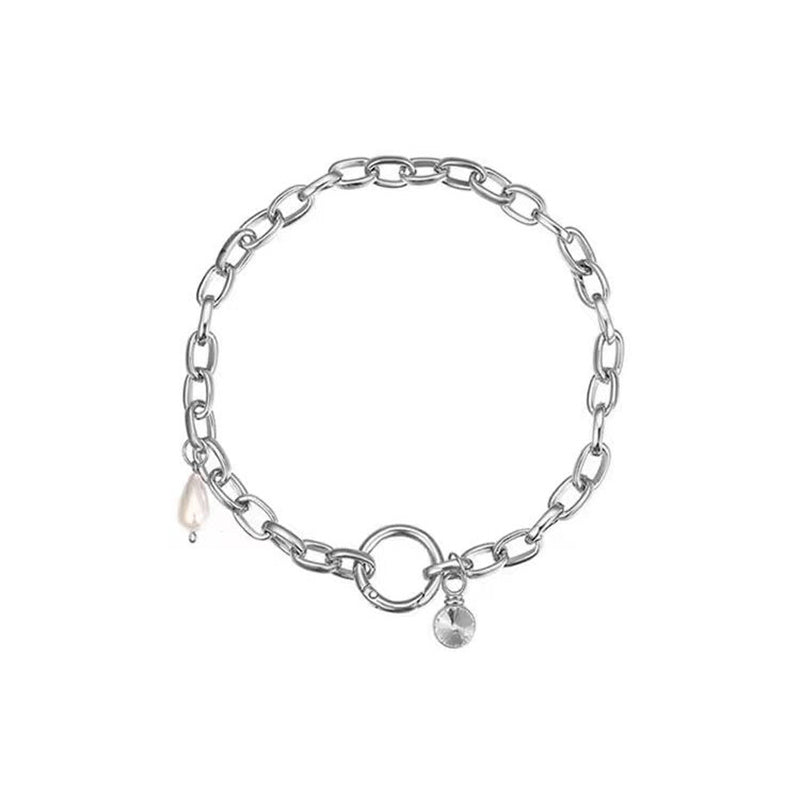 Pearl Collarbone Chain Necklace - Kaldas Online Shopping