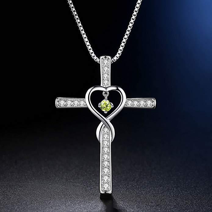 Cross Zircon Necklace - Kaldas Online Shopping