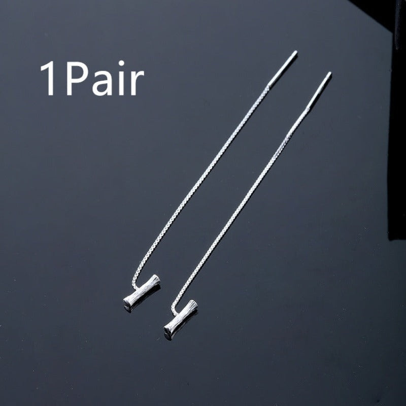 925 Sterling Silver Letters Drop Earrings