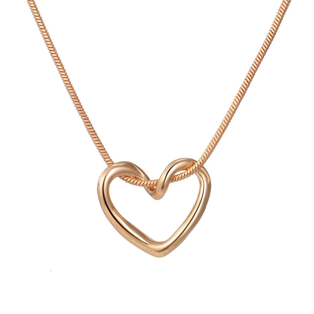 Hollow Heart Necklace - Kaldas Online Shopping