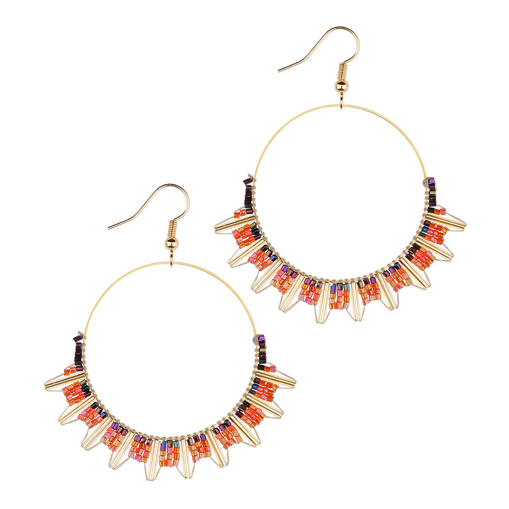 Ethnic Style Retro Beaded Earrings