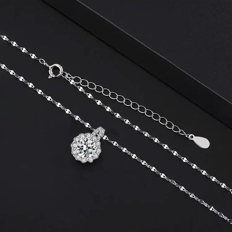 925 Sterling Silver Zircon Necklace