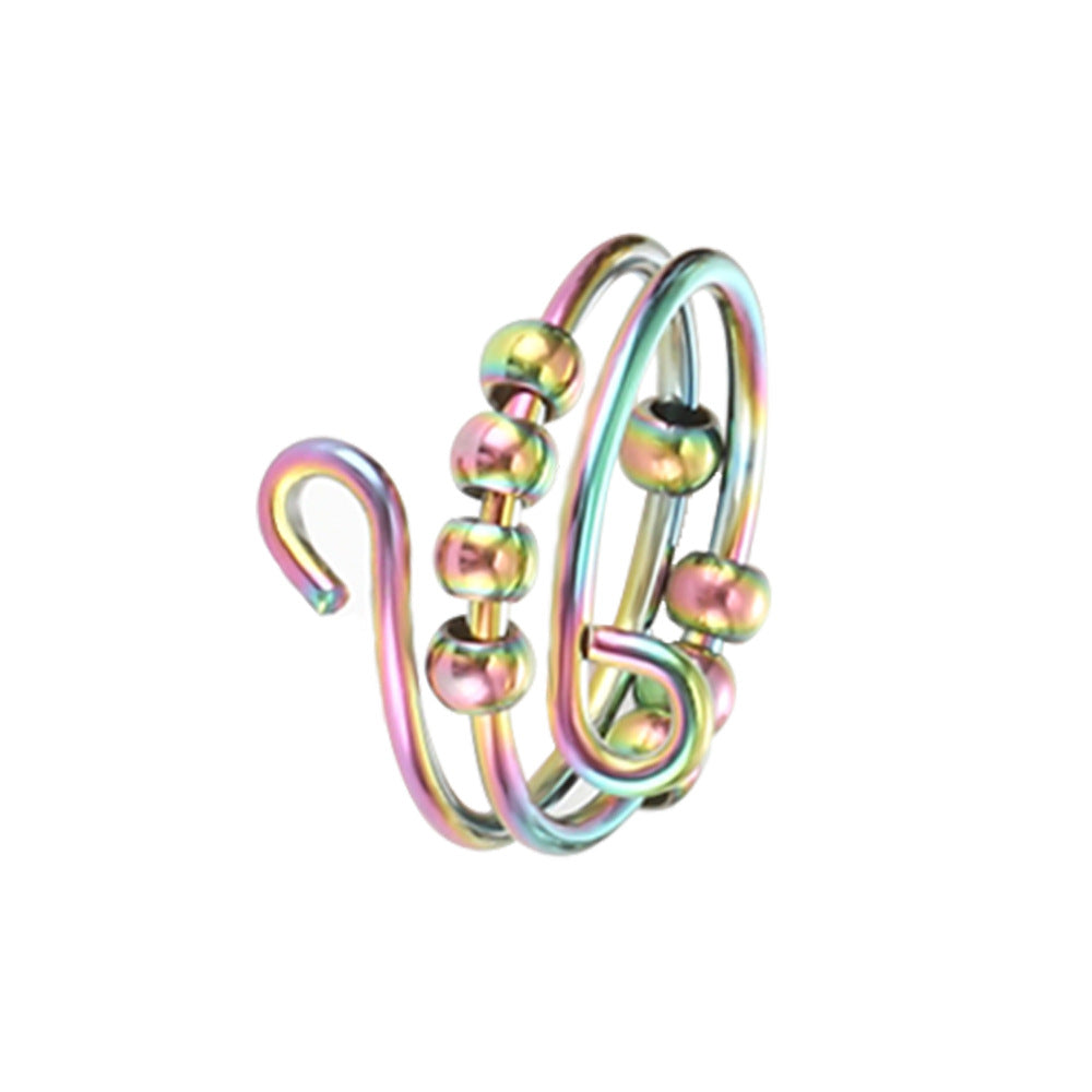 Multi-layer Rotating Bead Ring - Kaldas Online Shopping