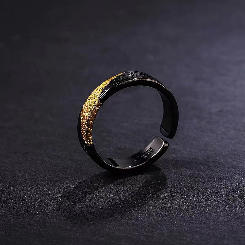 Simple Black Ring - Kaldas Online Shopping