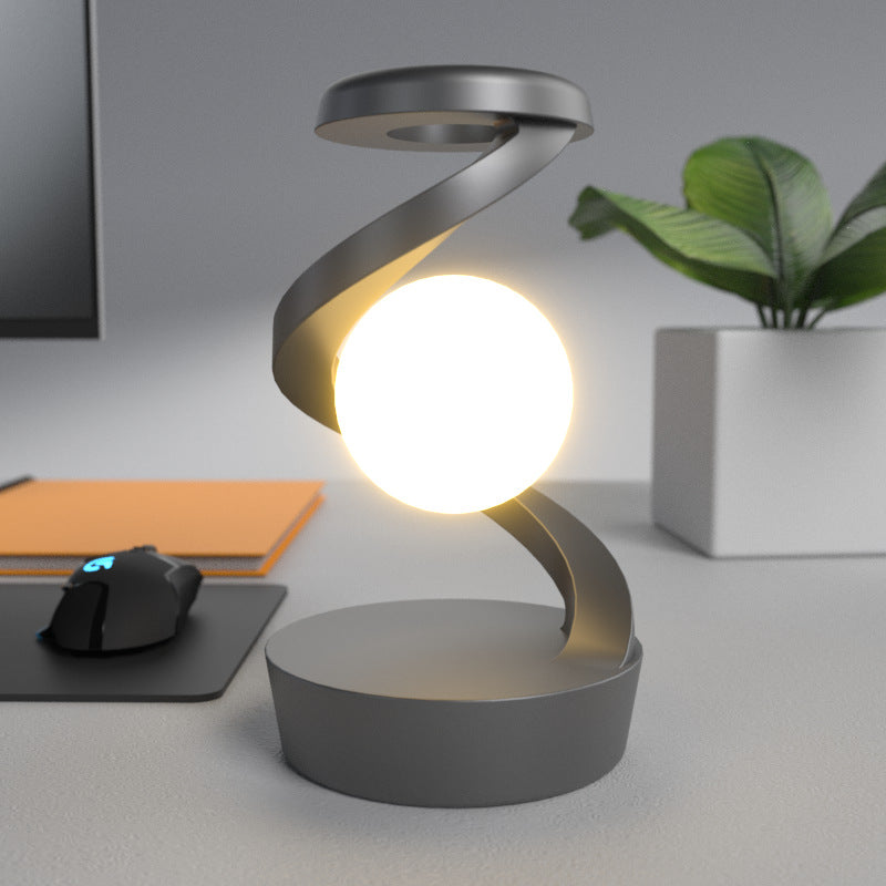Rotating Moon Lamp with Wireless Charger