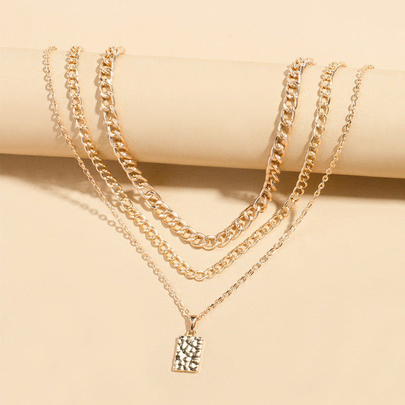 Alloy Multi-layer Clavicle Chain Necklace