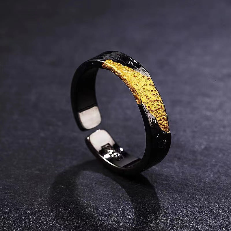 Simple Black Ring - Kaldas Online Shopping