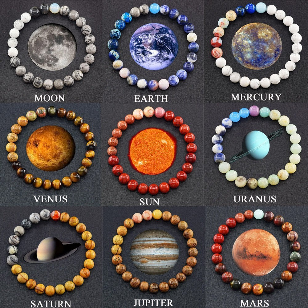 Natural Stone Planets Bracelet
