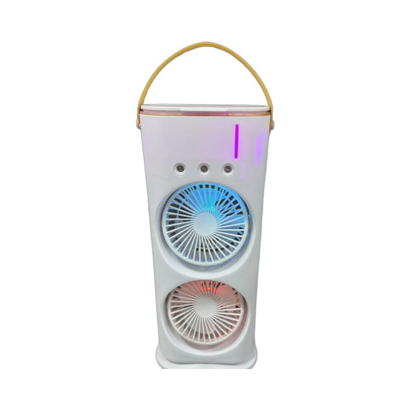 Double-Ended Portable Spray Fan & Humidifier: Compact Air Cooler & Conditioner