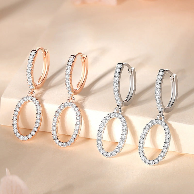 925 Sterling Silver Circle Earrings