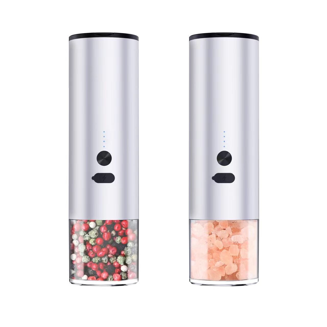 Rechargeable Electric Salt and Pepper Grinder Set