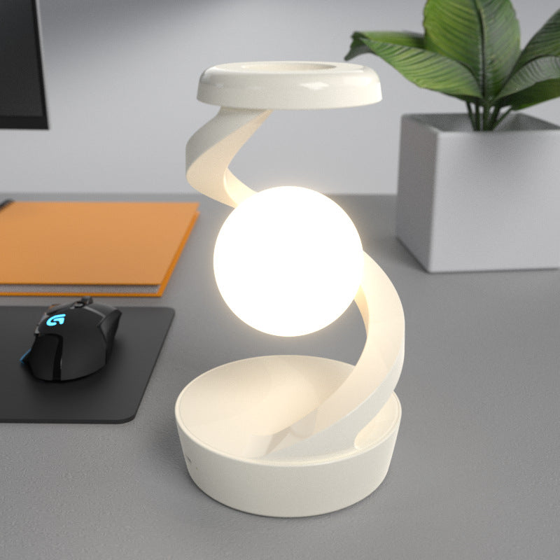 Rotating Moon Lamp with Wireless Charger