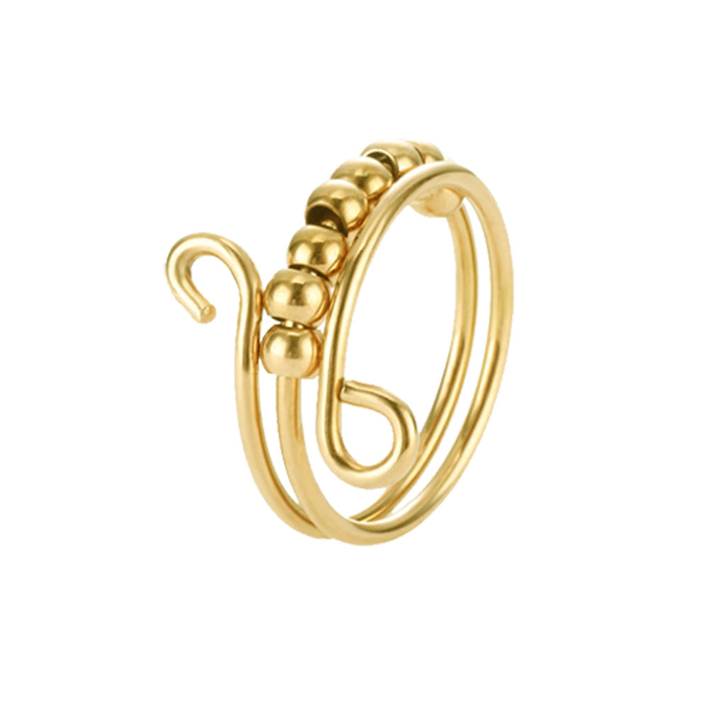 Multi-layer Rotating Bead Ring - Kaldas Online Shopping