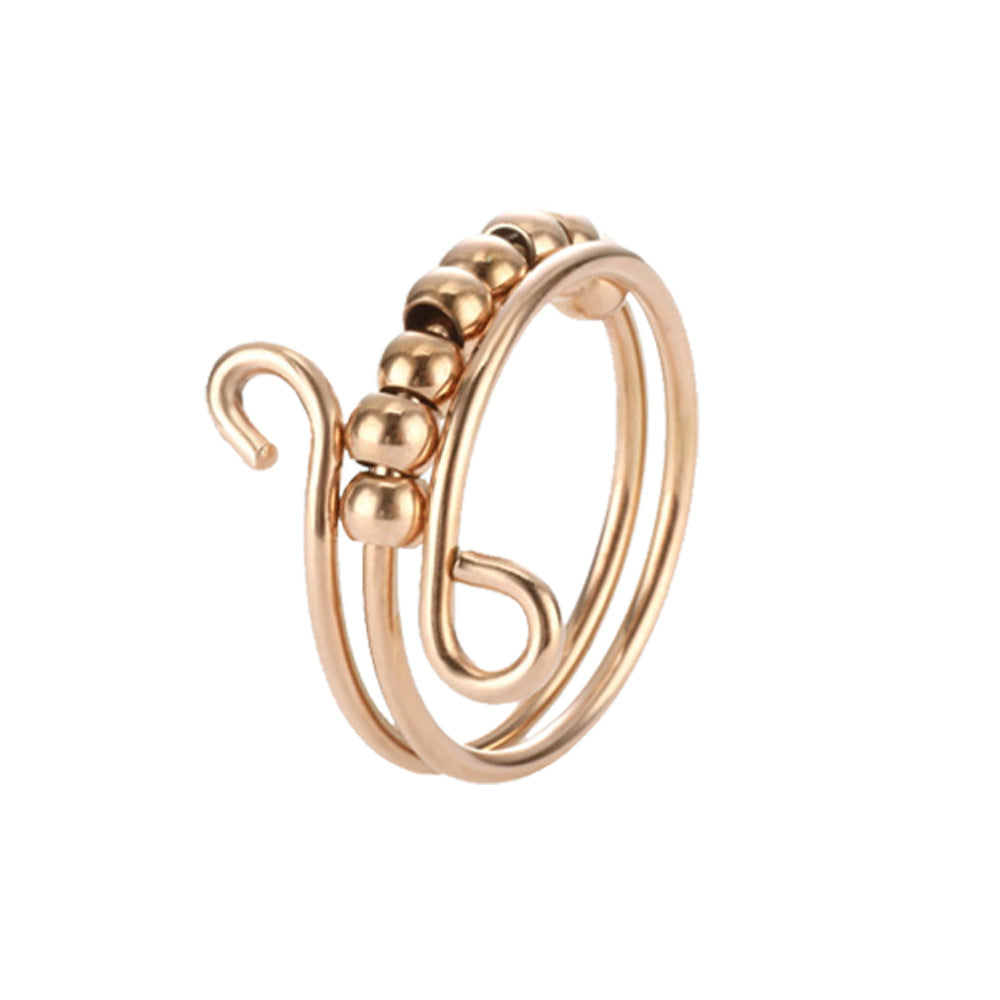 Multi-layer Rotating Bead Ring - Kaldas Online Shopping
