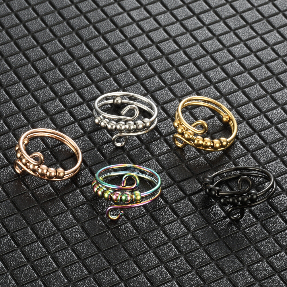 Multi-layer Rotating Bead Ring - Kaldas Online Shopping