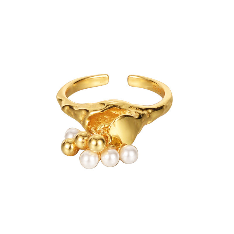 Sterling Silver Grape Cluster Ring