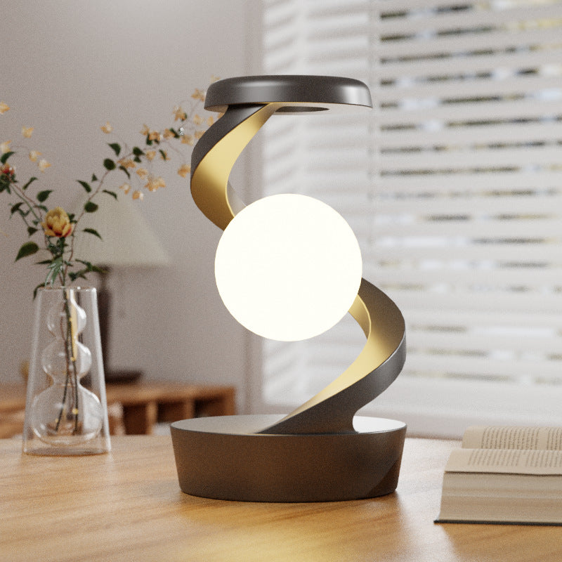 Rotating Moon Lamp with Wireless Charger