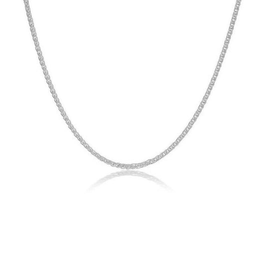 S925 Sterling Silver Chopin chain Necklace