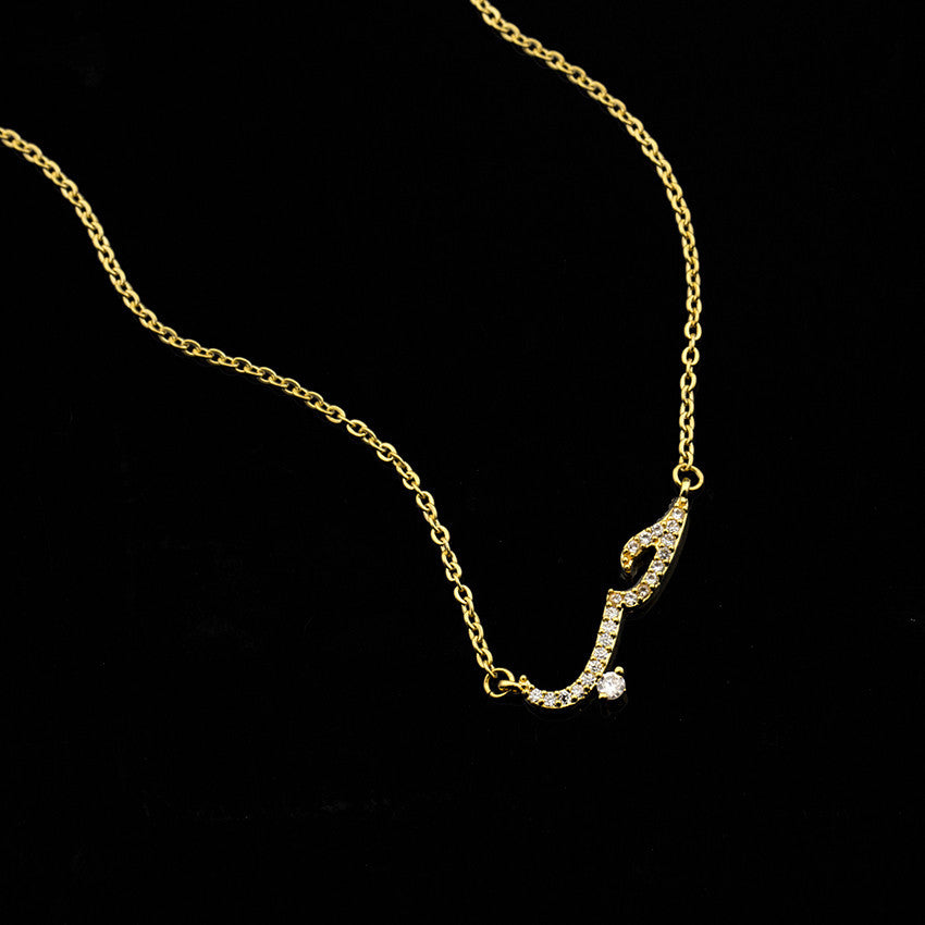 Zircon Arabic Love Necklace & Bracelet - Kaldas Online Shopping