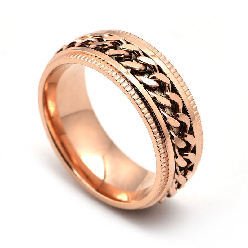 Men's Stainless Steel Spinner Rings - Kaldas Online Shopping