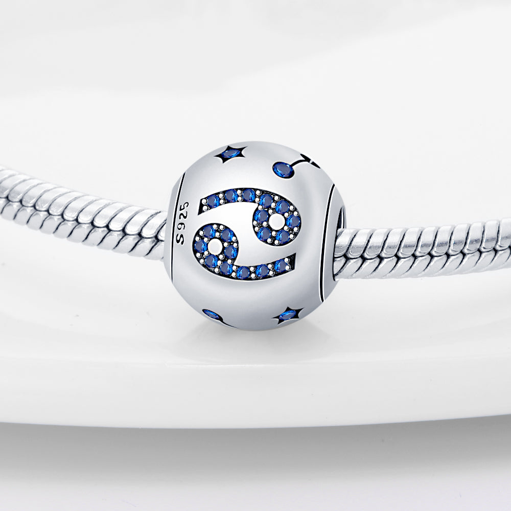 S925 Sterling Silver Zodiac Beads Bracelet