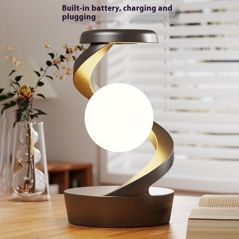 Rotating Moon Lamp with Wireless Charger