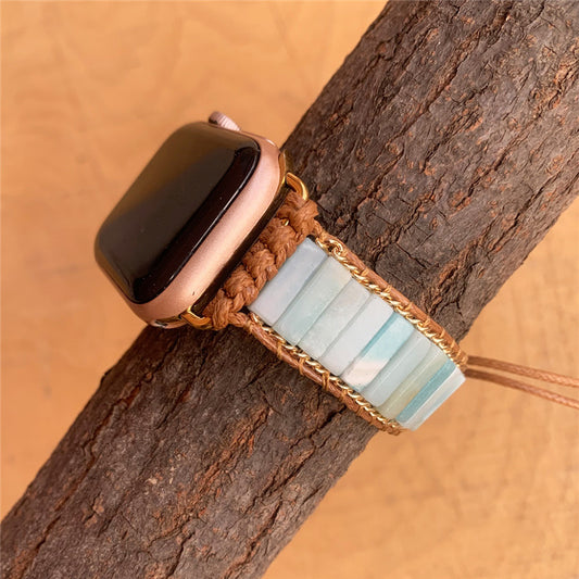 Natural Stone Hand Woven Watch Band