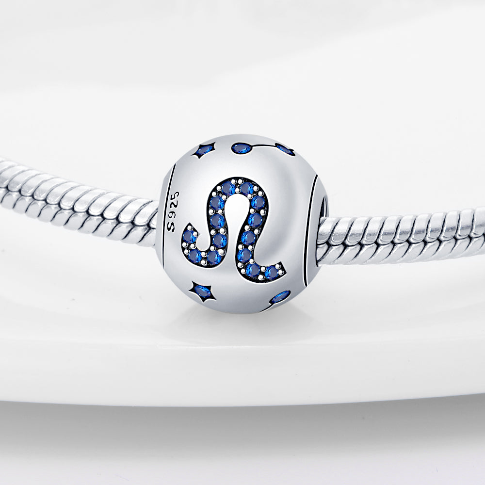 S925 Sterling Silver Zodiac Beads Bracelet