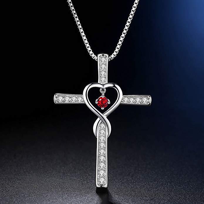 Cross Zircon Necklace - Kaldas Online Shopping