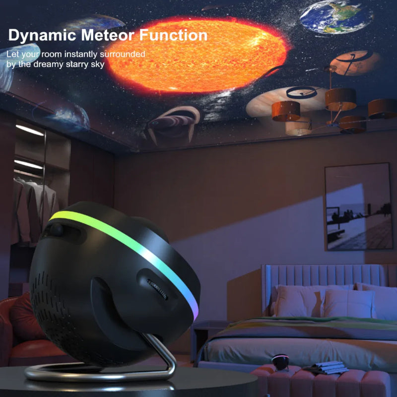 Dynamic Galaxy Projector Lamp: 13-in-1 Space Ball Planetarium Lights