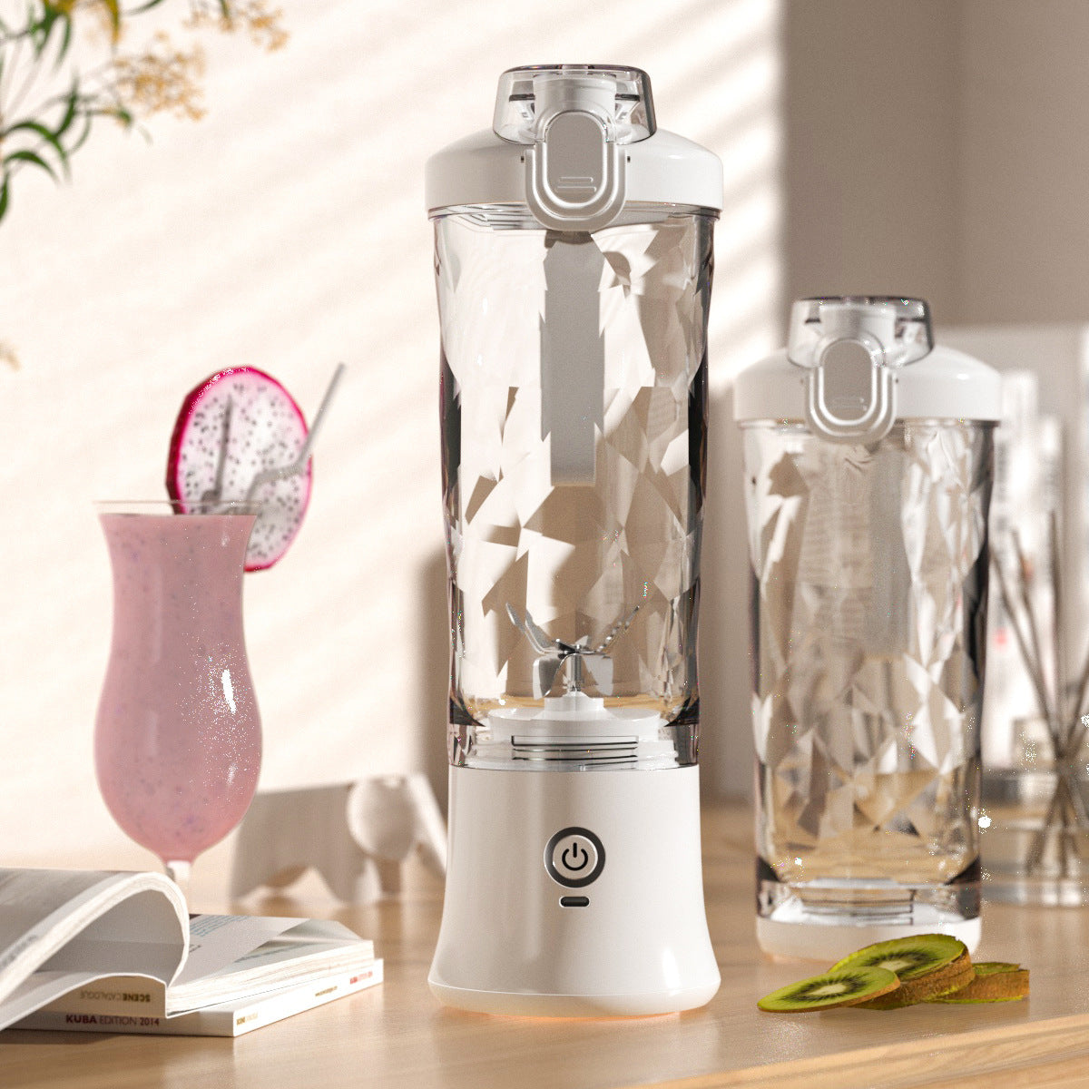Portable Personal 6-Blade Mini Blender for Shakes and Smoothies