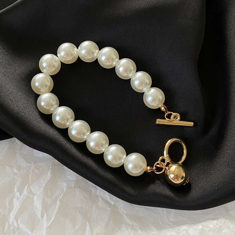 Gold Beads Pearl Bracelets - Kaldas Online Shopping