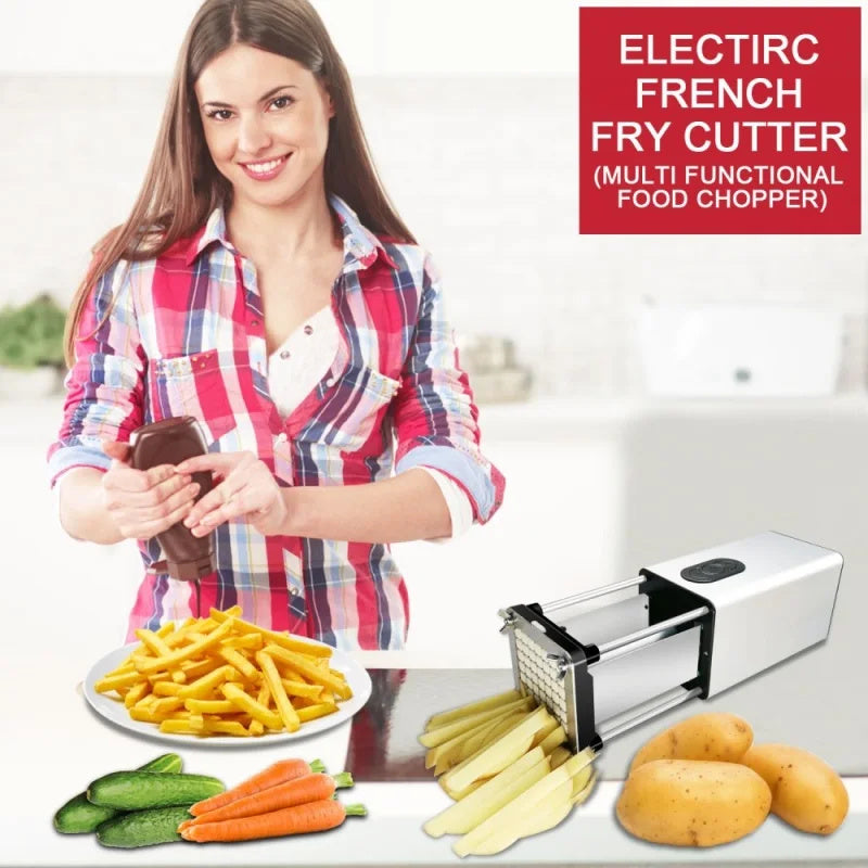Electric Stainless Steel French Fry Cutter
