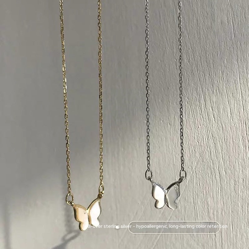 S925 Silver Plated Butterfly Necklace
