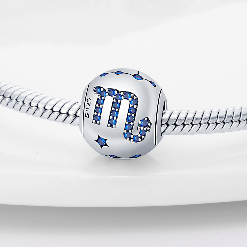 S925 Sterling Silver Zodiac Beads Bracelet