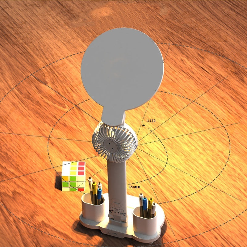Foldable LED Desk Lamp with Dimmable LED Fan Light