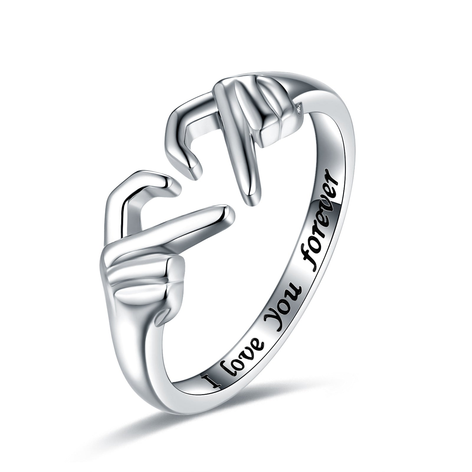 Heart Hand Hug Ring - Kaldas Online Shopping