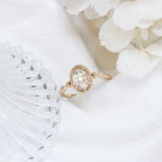 Silver Flower shape Ring - Kaldas Online Shopping