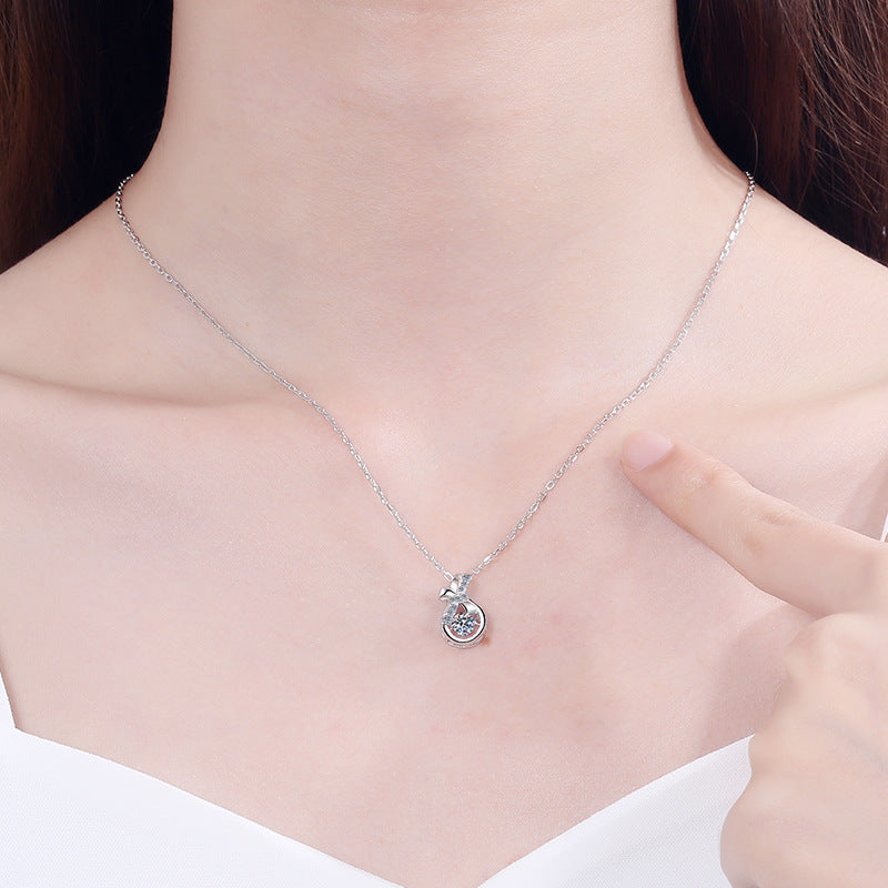 925 Sterling Silver Moissanite Necklace