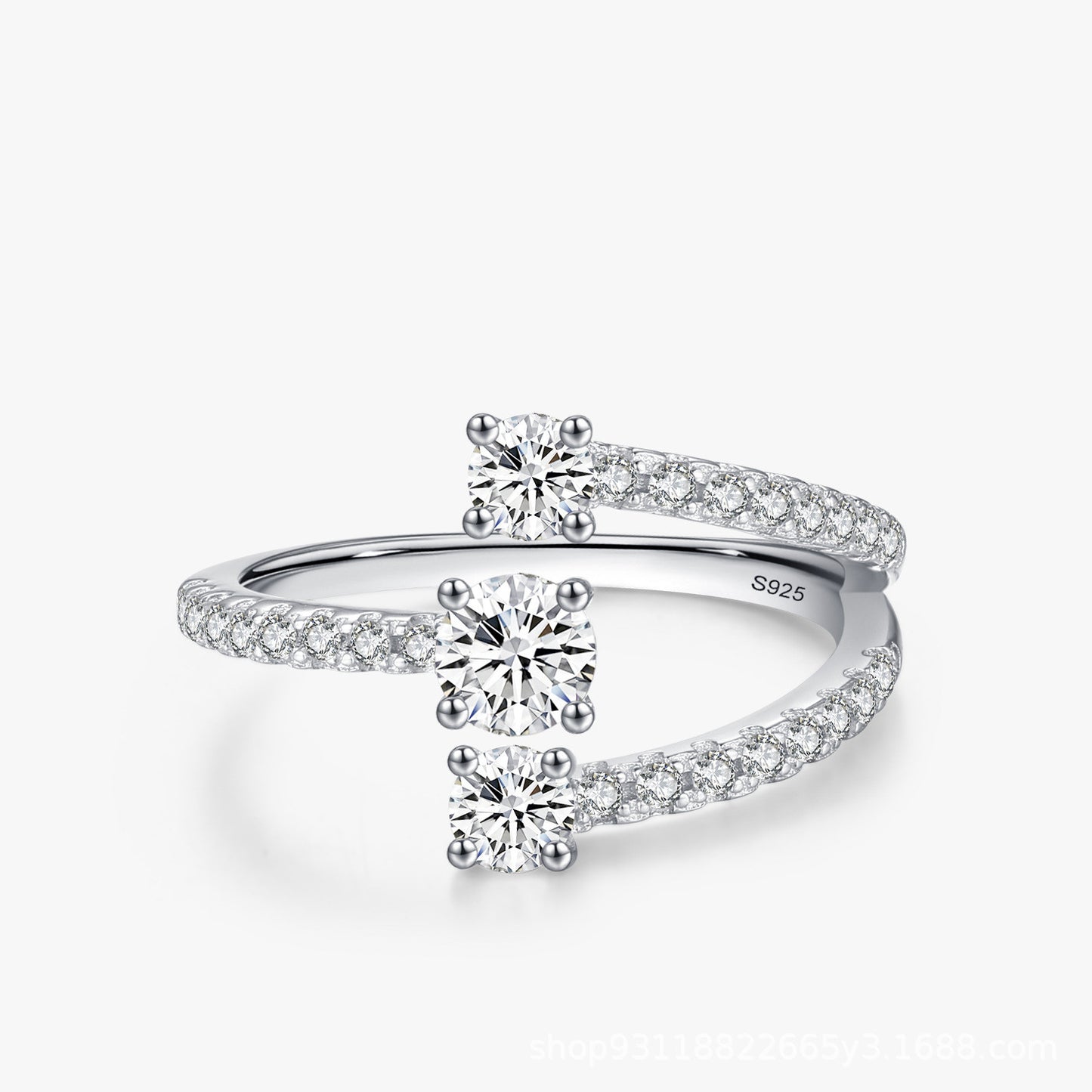 Silver Geometric Ring For Women