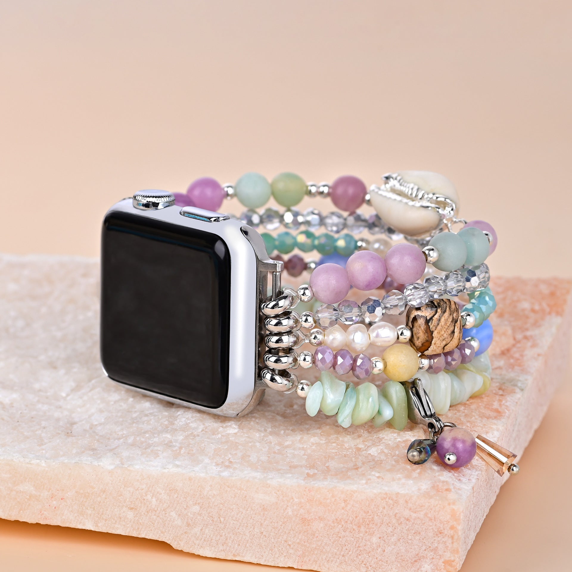 Pearl Stone Elastic Watch Band - Kaldas Online Shopping