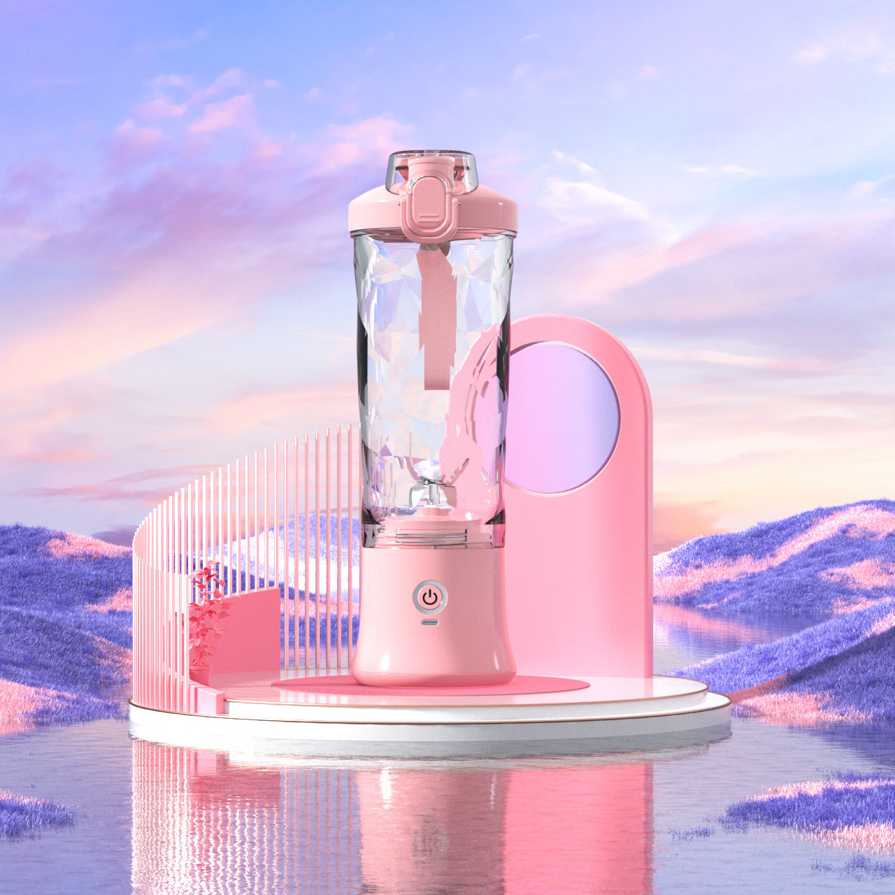Portable Personal 6-Blade Mini Blender for Shakes and Smoothies