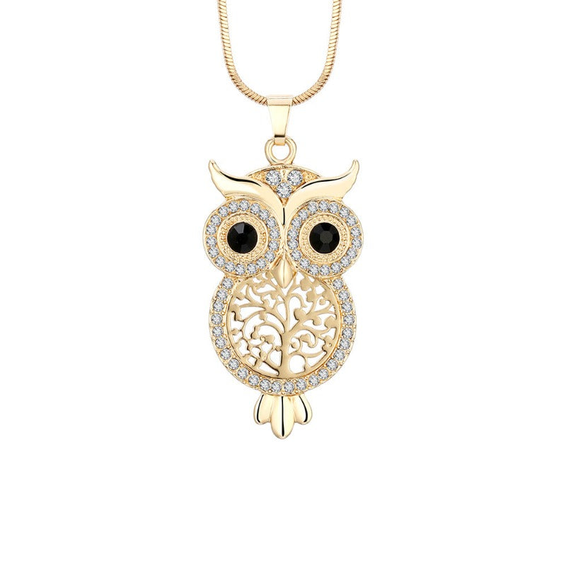 Long Owl Necklace