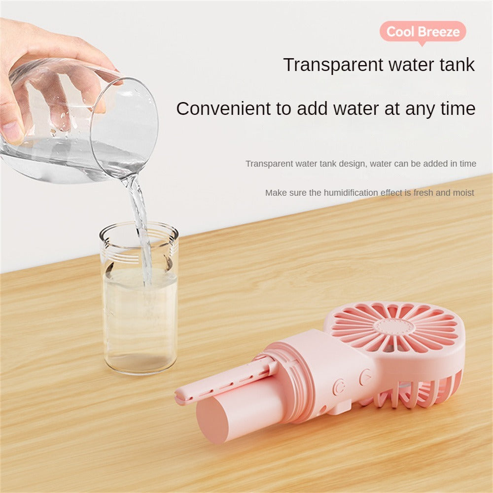 USB Rechargeable Mist Fan with Humidifier