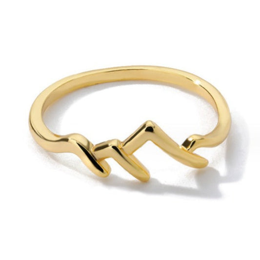 Copper Mountain-shaped Ladies Ring