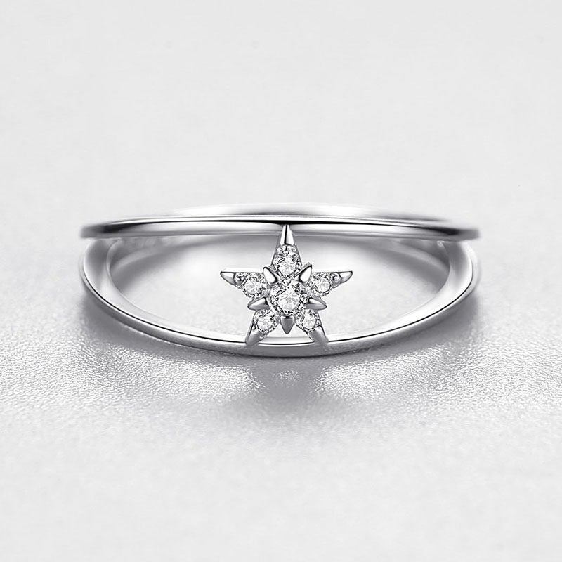 Sterling Silver Star-shape Ring
